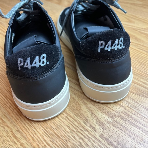 Like new P448 Project Sustainability Soho Recycled Black Sneakers Women’s 9.5 - Picture 8 of 12